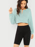 Rib Knit Skinny Cycling Shorts